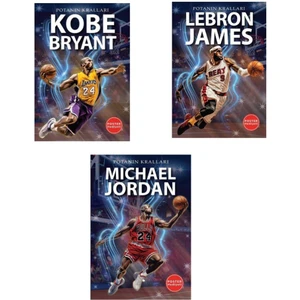 Michael Jordan - Kobe Bryant - Lebron James Potanın Kralları 3 Kitap - Kerem Tek