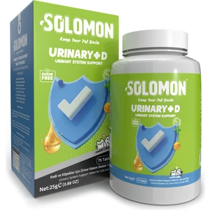 Urinary Plus D Tablet Kedi ve Köpek (Kedi ve Köpekler Için Üriner Sağlık Destek Tableti 75 Adet)
