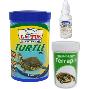 Sticks Kaplumbağa Yemi ve Multivitamin Seti 1000ml + 100 ml Terrapin