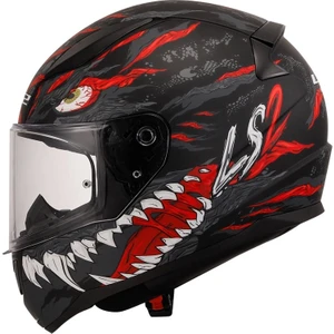 Ls2 Rapıd 2 Kaıju Mat Siyah-Kırmızı-Beyaz Kask