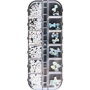 Tırnak Charm Tırnak Süsleme Seti Nail Art Charms Protez Tırnak Süsleme Objeleri