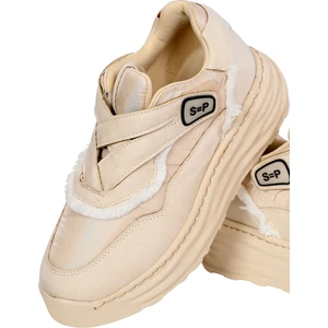 Hafif Ve Rahat Tabanlı Günlük Şık Ve Spor Kadın Çırtlı Ayakkabı Denim Kumaş Fv1509Fv