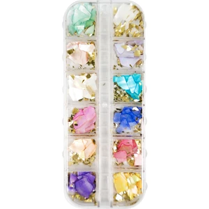 Tırnak Charm Tırnak Süsleme Seti Nail Art Charms Protez Tırnak Süsleme Objeleri