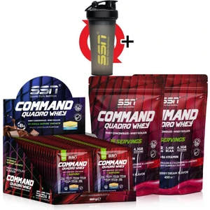 SSN Sports Style Nutrition SSN Command Quadro Whey 1780 Gr 70 Şase MIX Çikolata-Çilek(40x1box-15x2) Kombinasyon