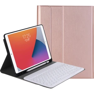 Bluetooth Klavye Kılıfı Samsung Galaxy Tab S7 T870 / T875 11 Inç 2020 Gül Altın (Yurt Dışından)