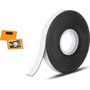 Yapışkanı Çok Güçlü Şerit Mıknatıs Magnet  -Resim Mıknatısı Buzdolabı Magnet 1,5 cm Genişlik