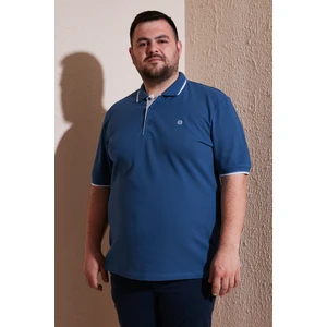 Büyük Beden Pamuklu Regular Fit Polo Yaka T Shirt Erkek Polo Yaka T Shirt 5902118B