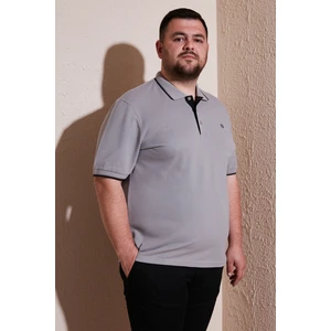 Büyük Beden Pamuklu Regular Fit Polo Yaka T Shirt Erkek Polo Yaka T Shirt 5902118B