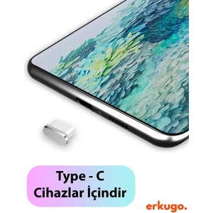 Type-C Toz ve Kir Önleyici Şarj Soketi Koruyucu Tıpa Su Geçirmez Silikon