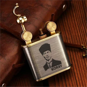 İşte Bu Gazlı Fitilli Çakmak Kişiye Özel Isimli Zorro Çakmak Atatürk Baskılı