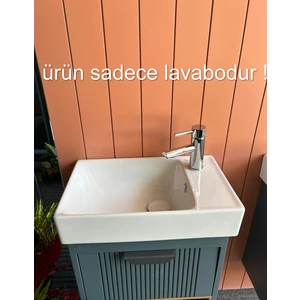 Cerastyle Sharp Mini 25 x 50 cm Dolap Uyumlu Lavabo Sağ ve Sol Seçenekli