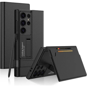 Galaxy S24 Ultra Redclick Kıpta Standlı Kartlıklı Kalem Bölmeli Kapak