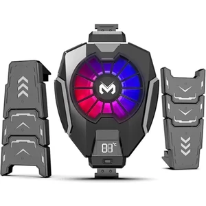 Memo DL05 Dijital Göstergeli Rgb LED Işıklı Gamer Oyuncu Telefon ve Tablet Soğutucu