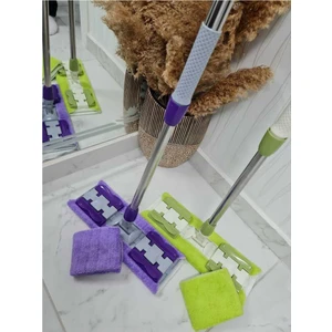 Elite Home Sihirli Mop Teleskopik Saplı  Mandallı Mop   Yer Fayans Duvar Yüzey Temizlik Mopu Istediğin Bezi Tak Kullan +1 Yedek Bez Hediyeli