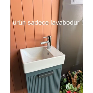 Seramik Cerastyle Sharp 40 x 30 Mini Dolap Uyumlu Lavabo