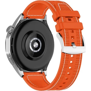 Huawei Watch 3/4/Pro/Buds/Ultimate ile Uyumlu Kordon (22mm) New Lansman Silikon Kumaş Kayış