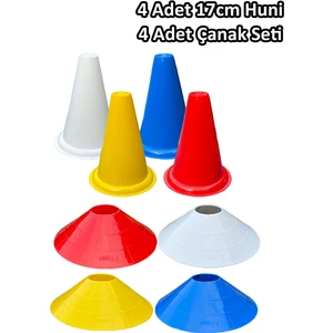 8 Parça Antrenman Hunisi Antrenman Çanağı Antrenman 17 cm Huni Çanak Seti