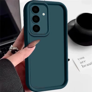 M.tk moveteck Samsung Galaxy A15 Kılıf Kare Kamera Korumalı Yumuşak Ince Hafif Zarif Tasarım Darbeye Dayanıklı Yükseltili Kapak