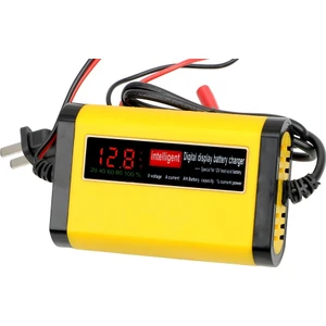 12V Akü Prizden Şarj Cihazı 12V 2A LCD Ekranlı Hızlı Şarj Istasyonu