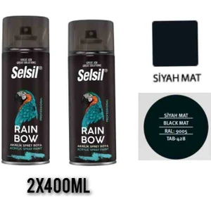 Sprey Boya Mat Siyah 2X400 ml