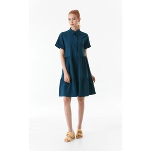 Gömlek Yaka Düğmeli Elbise