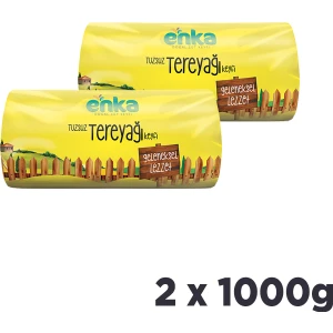 Enka Süt Enka Gurme Tereyağı Tuzsuz Rulo 2'li Paket- 1 kg