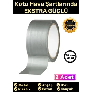 Özel Üretim Çok Amaçlı Su Geçirmez Sızdırmaz Güçlü Dayanıklı Izolasyon Gri Tamir Bandı 48 mm 2X10 mt