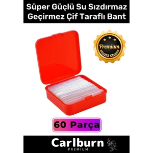 Özel Üretim Güçlü Yapışkan Kolay Çıkarılabilir Çok Amaçlı 60 Parça Çift Taraflı Şeffaf Bant