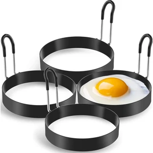 Yumurta Halkaları, 4 Paket Paslanmaz Çelik Yumurta, Yumurta ve Omlet Kızartmak Için Gözleme Kalıbı (Yurt Dışından)