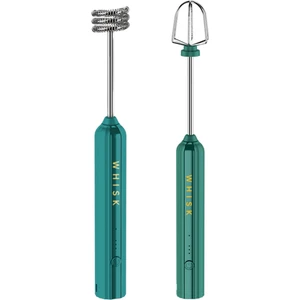 USB Şarj Edilebilir Elektrikli Çırpma Yumurta Çırpıcı El Kahve Blender Ev Süt Çalkalayıcı Mikser Frother Foamer Yeşil (Yurt Dışından)