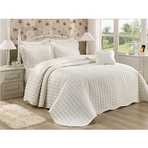 Baladi Home Çeyizlik Yatak Örtüsü ( 3 Parçalı Set ) Yıldız Kapitoneli ve Nakışlı