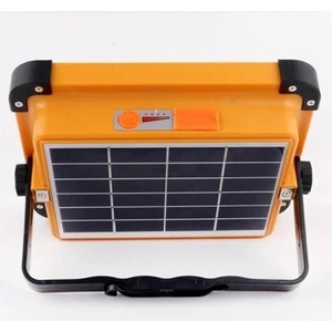 CT-4698 Güneş Enerjili Solar 200W Watt LED Projektör Taşınabilir Sarı Beyaz ve Çakar Işık Lamba