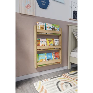 Zeo Wood Design Montessori 3 Raflı Çocuk Kitaplığı 80 x 60  cm  - Safir Meşe