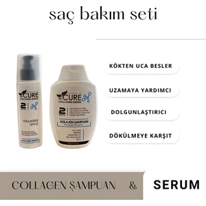 Dr. Cure Kolajen Şampuan 300 Ml & Saç Bakım Serumu 100 Ml