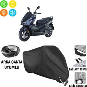 Sym Jet x Tcs Abs Motosiklet Brandası Arka Çanta Bağlantı,kilit Uyumlu Siyah