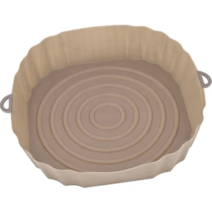 20CM Hava Fritözler Fırın Fırın Tepsisi Kızarmış Tavuk Sepeti Mat Airfryer Silikon Pot Yuvarlak Yedek Izgara Tavası (Yurt Dışından)