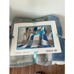 Sesli Home Darcy Pamuklu Battaniye Çift Kişilik 180 x 220 cm-17309BM