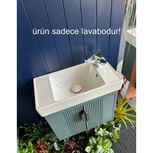 Seramik Cerastyle Dolap Uyumlu & Tezgah Üstü Sharp Lavabo 60X30 044400-U