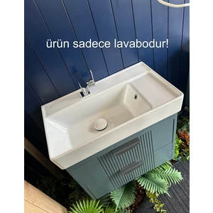 Seramik Cerastyle Sharp Mobilya Uyumlu Etajerli Lavabo 65 x 38 046300 U