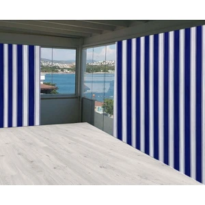 Ceylan Home Balkon Perdesi Brandası Her Ölçüde Özel Dikim Mavi