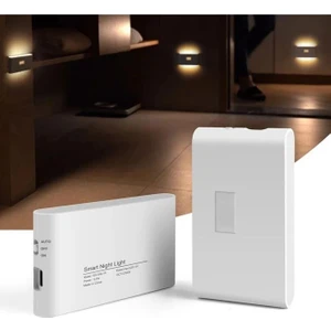 2 Adet Sensörlü LED Aplik Mıknatıslı Şarjlı Iki Yönlü Hero LED Beril Koridor Merdiven Aydınlatma