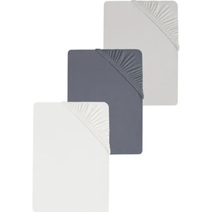 3 Adet Düz Pamuklu Tek Kişilik 120 x 200 cm Lastikli Penye Çarşaf