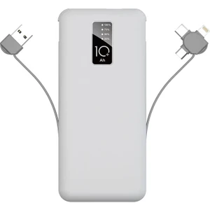 Pw-05 Hızlı Şarj LED Göstergeli Micro Lightning Type-C Kablolu Taşınabilir Powerbank 10000MAH