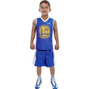Mavi Çocuk Basketbol Forma Şort Takımı