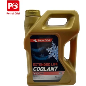 Petrol Ofisi ORGANİK Antifriz Coolant (Uzun Ömürlü) Kırmızı 3 Lt