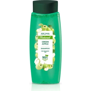 Aroma Natural % 95 Bitkisel Şampuan Yeşil Elma Tüm Saçlar Için 400 ml
