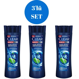 Men Cool Sport Mentol Şampuan 350 ml 3'lü Set