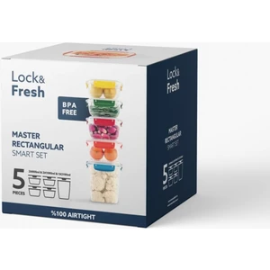 Saklama Kabı Kilitli Farklı Ölçülerle Lock&fresh 5 Set