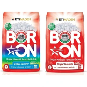 Eti Maden Boron Çamaşır Deterjanı Renkliler&beyazlar Için 4*2 kg Toz Deterjan 26*2 Yıkama