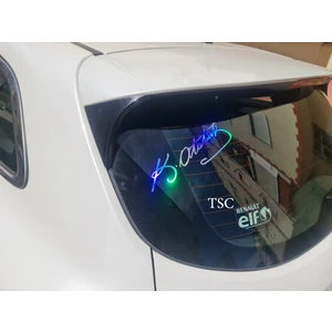 Hologram Renk Atatürk Imzası Imza Renkli Folyo